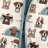 Camp Paws (Convertible Zip Footies) - Blue - Aaria Tees Aaria Tees