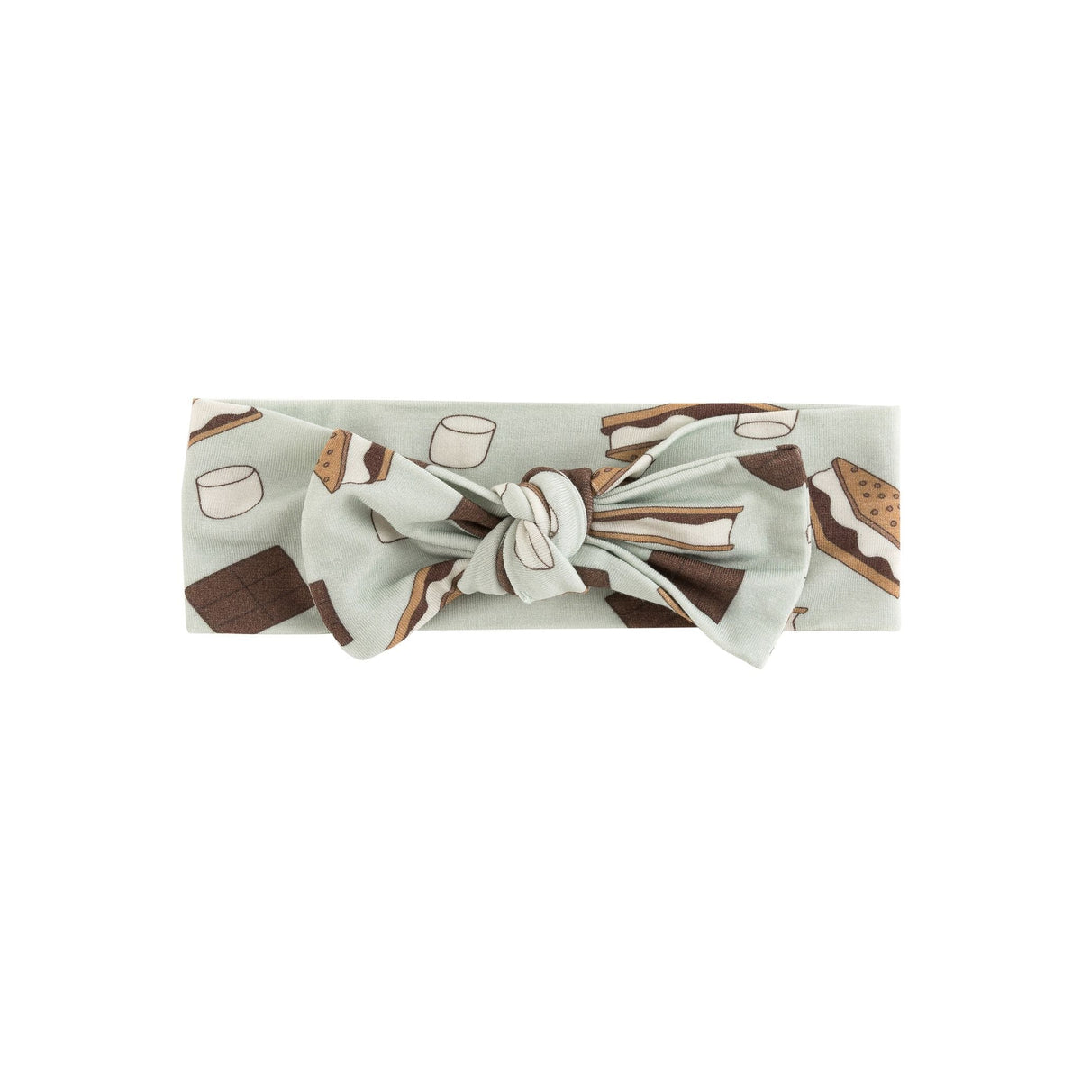 S'more to Love (Bow Headband) - Blue - Aaria Tees
