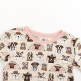 Camp Paws (Long Sleeve PJ) - Pink - Aaria Tees Aaria Tees