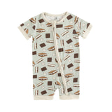 S'more to Love (Romper) - Blue - Aaria Tees Aaria Tees