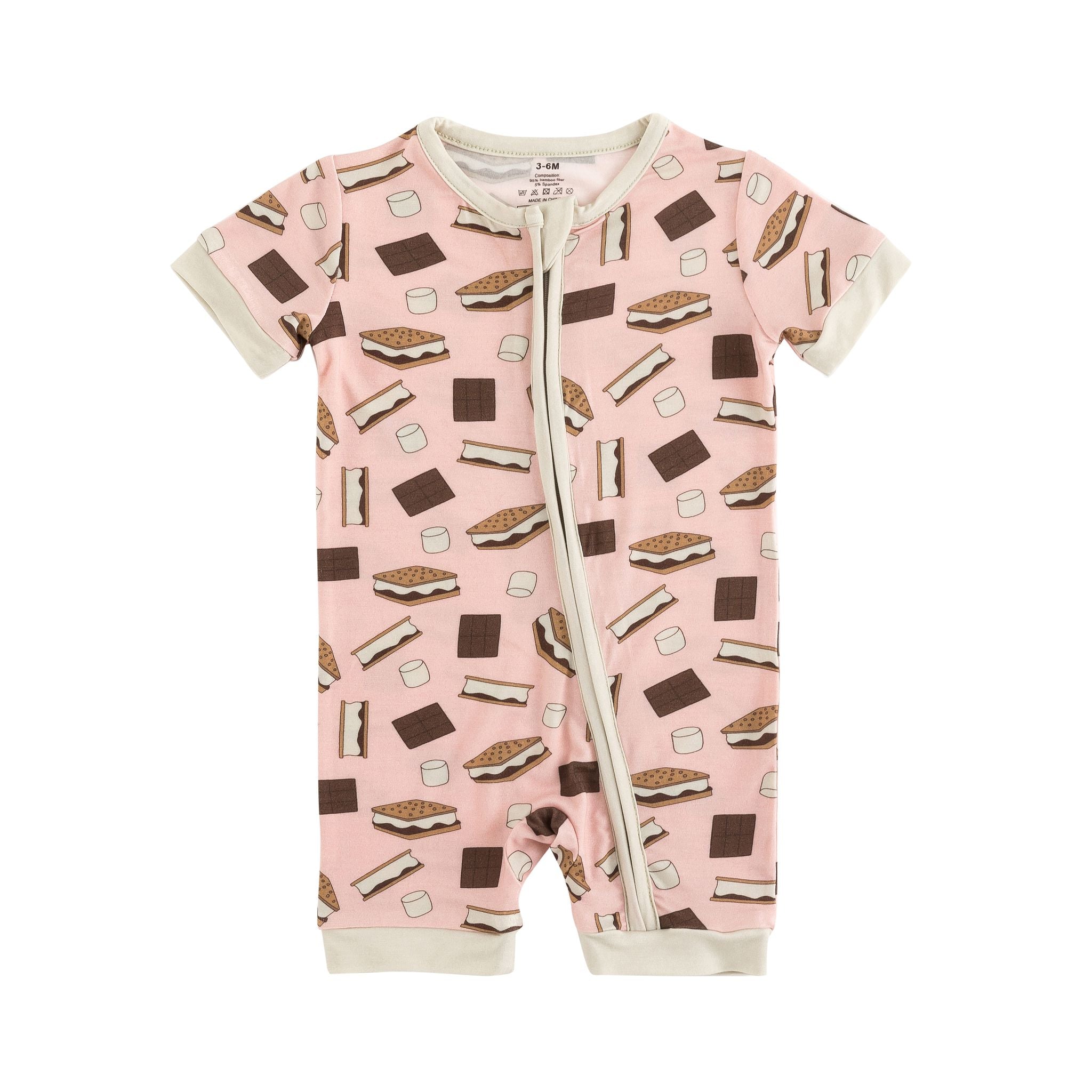 S'more to Love (Romper) - Pink - Aaria Tees Aaria Tees