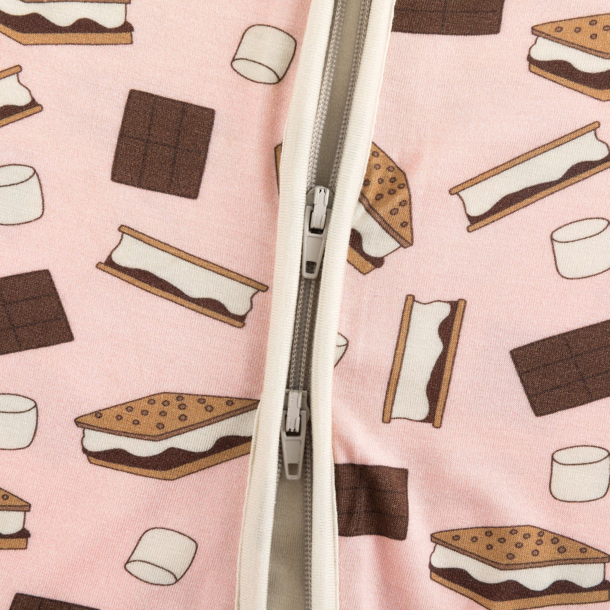 S'more to Love (Convertible Zip Footies) - Pink - Aaria Tees Aaria Tees