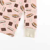 S'more to Love (Long Sleeve PJ) - Pink - Aaria Tees Aaria Tees