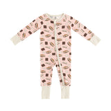 S'more to Love (Convertible Zip Footies) - Pink - Aaria Tees Aaria Tees