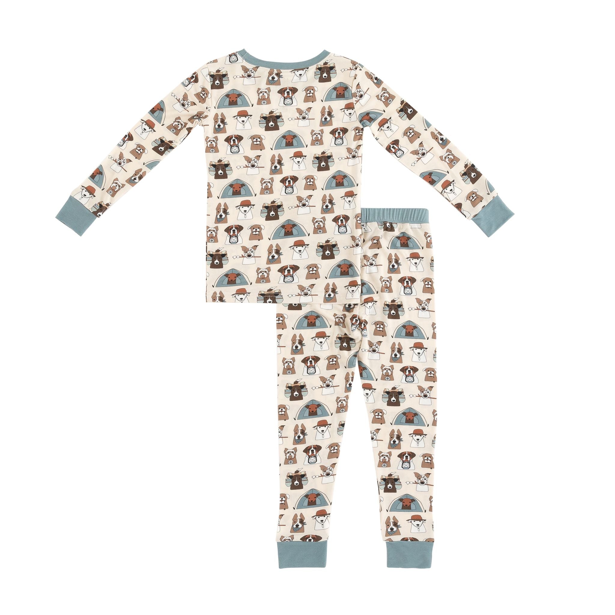 Camp Paws (Long Sleeve PJ) - Blue - Aaria Tees Aaria Tees