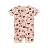 S'more to Love (Romper) - Pink - Aaria Tees Aaria Tees