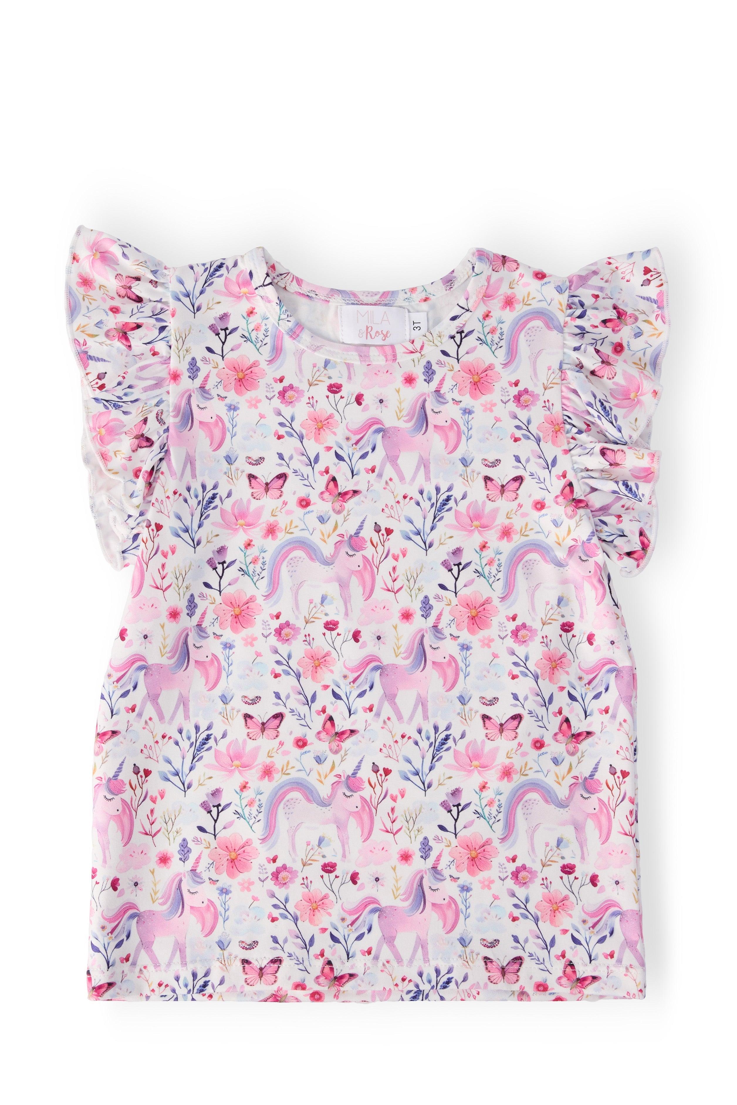 Whimsical Woods S/S Ruffle Tee - Aaria Tees Aaria Tees
