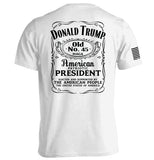 Donald Trump Old No. 45 Label Aaria Tees