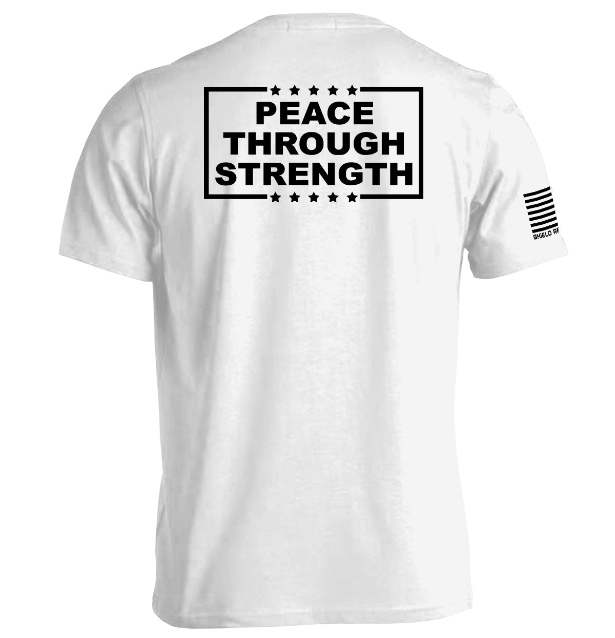 Peace Through Strength White - Aaria Tees Aaria Tees
