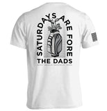 Saturdays Are For The Dads Golf Grey Aaria Tees