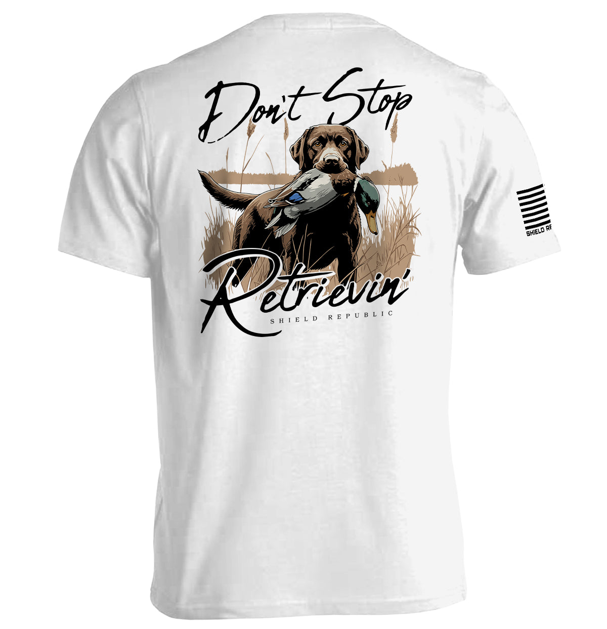 Don't Stop Retrievin' Chocolate Lab - Aaria Tees Aaria Tees