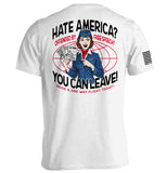 Hate America Offended By Free Speech You can Leave Aaria Tees