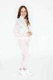 White Checker Puffer Vest - Aaria Tees Aaria Tees