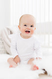 White L/S Flutter Bodysuit - Aaria Tees Aaria Tees