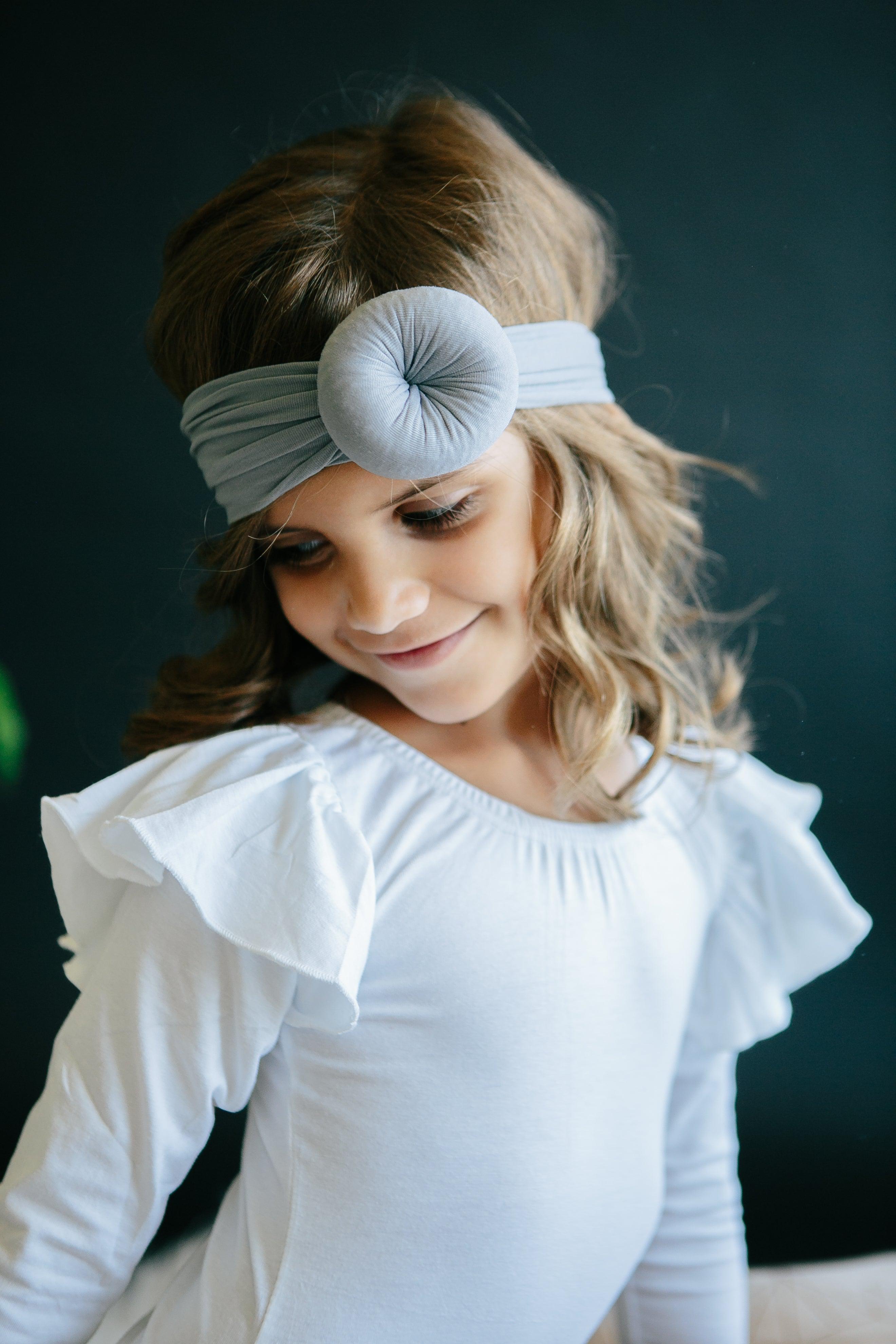 White L/S Flutter Sleeve Leotard - Aaria Tees Aaria Tees