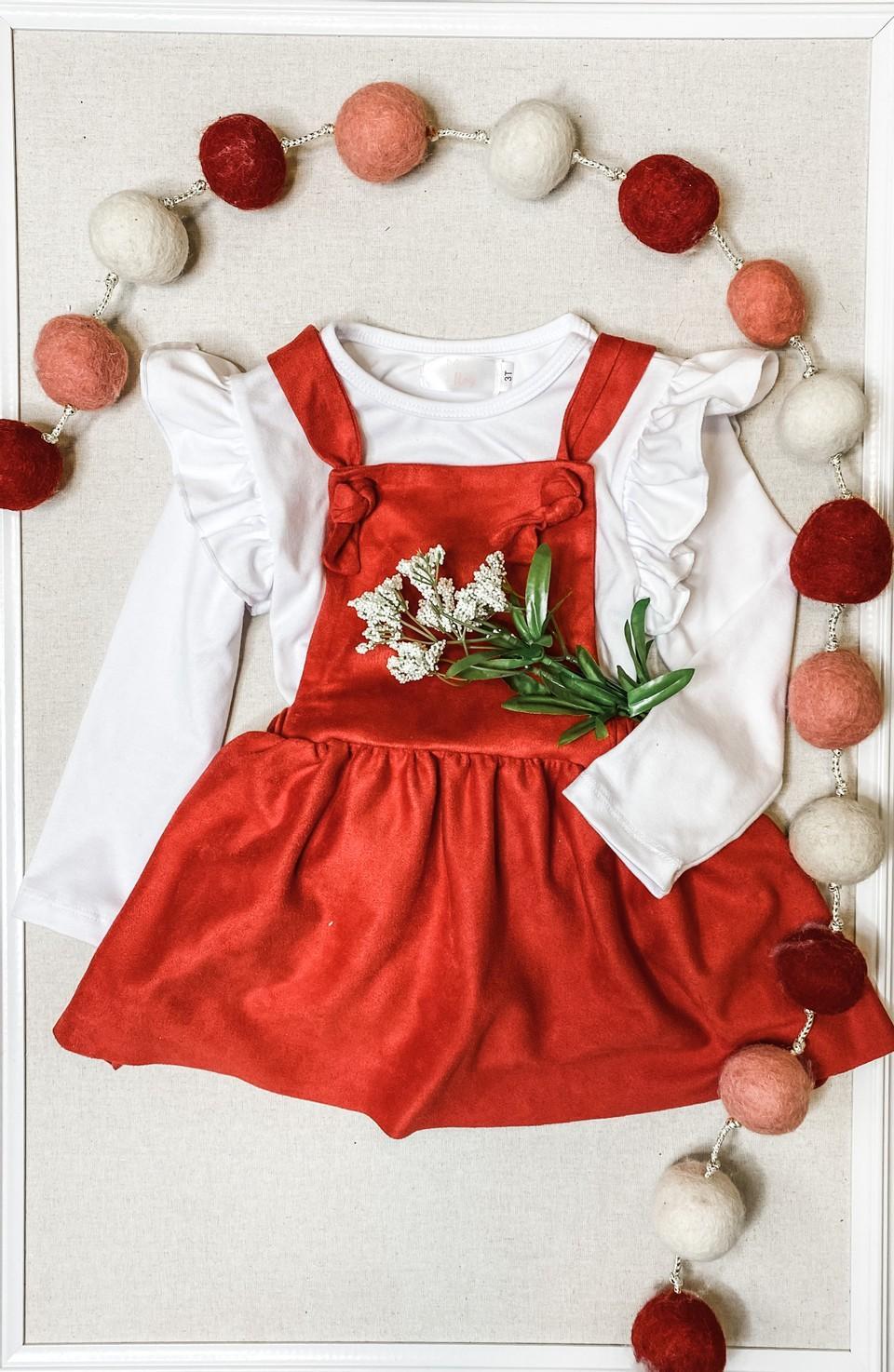 White L/S Ruffle Tee - Aaria Tees Aaria Tees