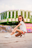 White Ruffle Pocket Tee - Aaria Tees Aaria Tees