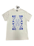 T-Shirt with Custom Print Graphic in White Supima® Cotton - Aaria Tees Aaria Tees