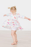 White Twirl Shorts Aaria Tees