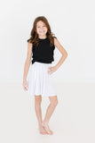 White Twirl Skort - Aaria Tees Aaria Tees