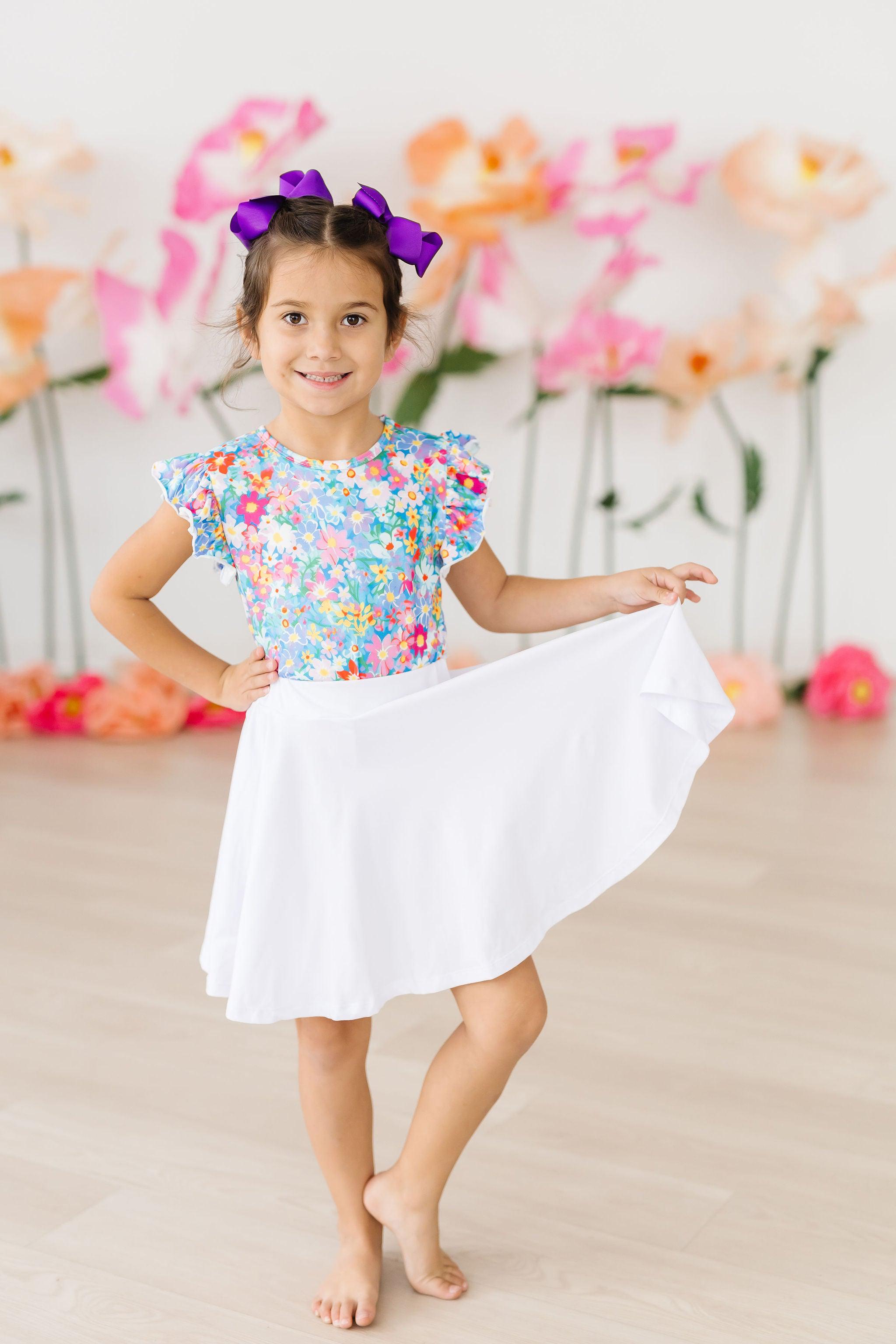 White Twirl Skort - Aaria Tees Aaria Tees