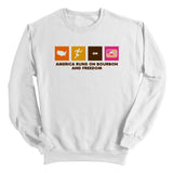 America Runs on Bourbon and Freedom (Front) Aaria Tees