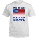 Back to Back World War Champs (Front) Aaria Tees