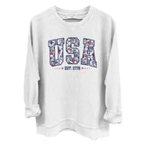 USA Floral Est 1776 (Front) Aaria Tees