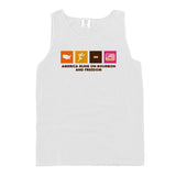 America Runs on Bourbon and Freedom (Front) Aaria Tees