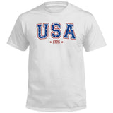 USA Star Pattern Aaria Tees