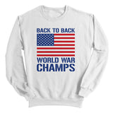 Back to Back World War Champs (Front) Aaria Tees