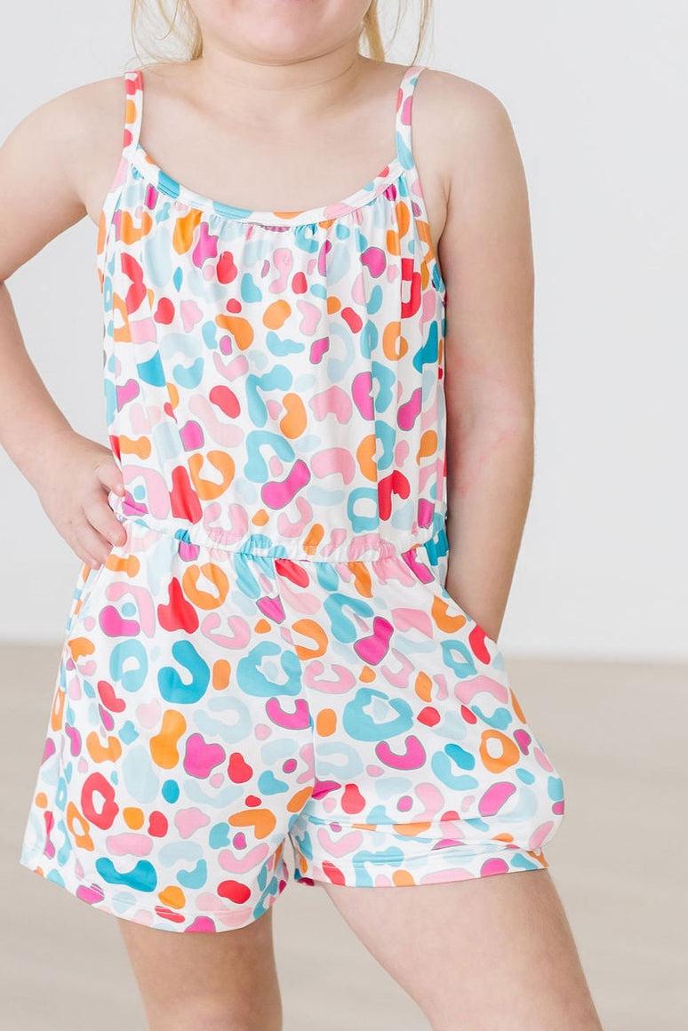 Wild Child Strappy Play Romper - Aaria Tees Aaria Tees