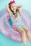 Wild Child Strappy Play Romper - Aaria Tees Aaria Tees