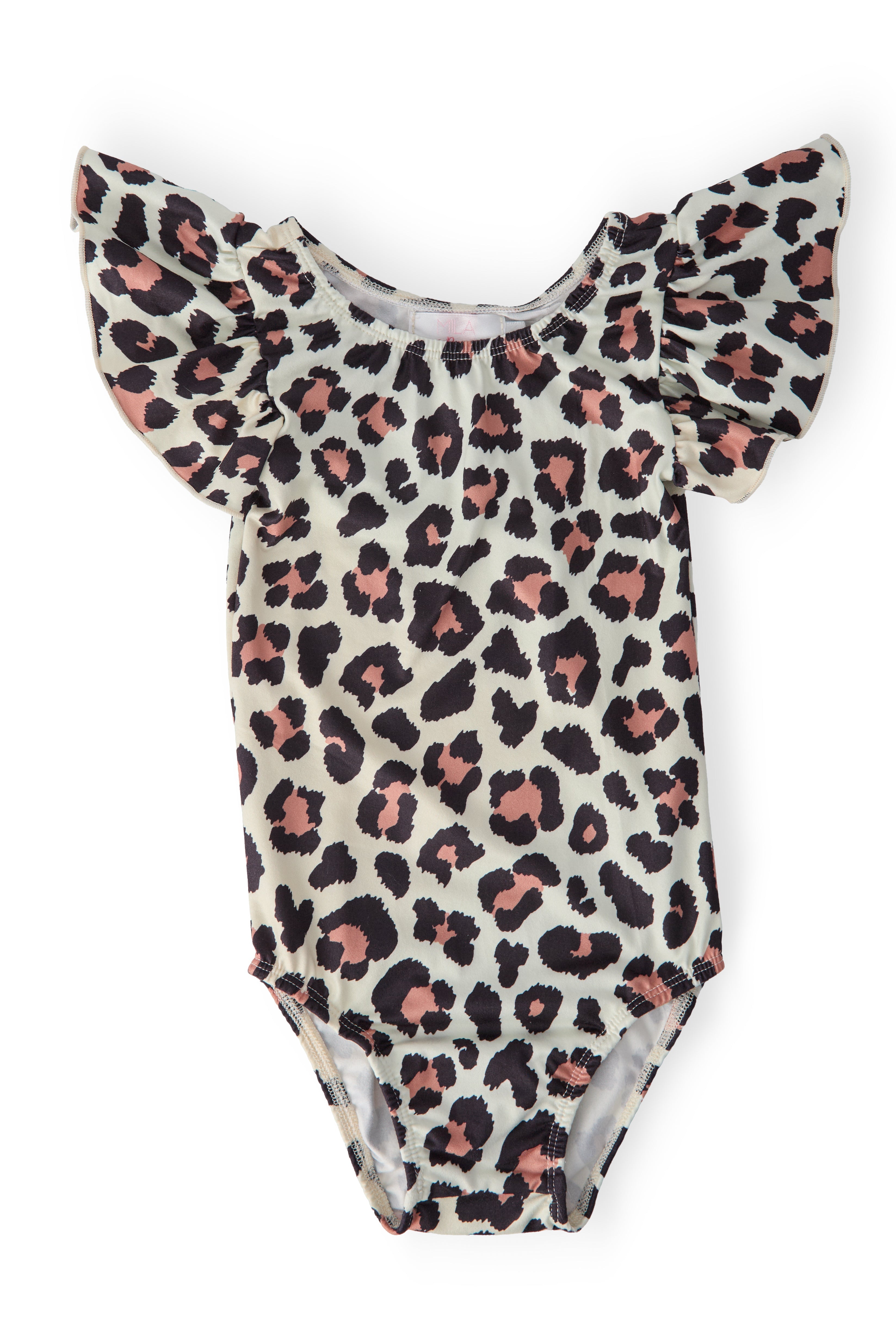 Wild One S/S Flutter Sleeve Leotard - Aaria Tees Aaria Tees