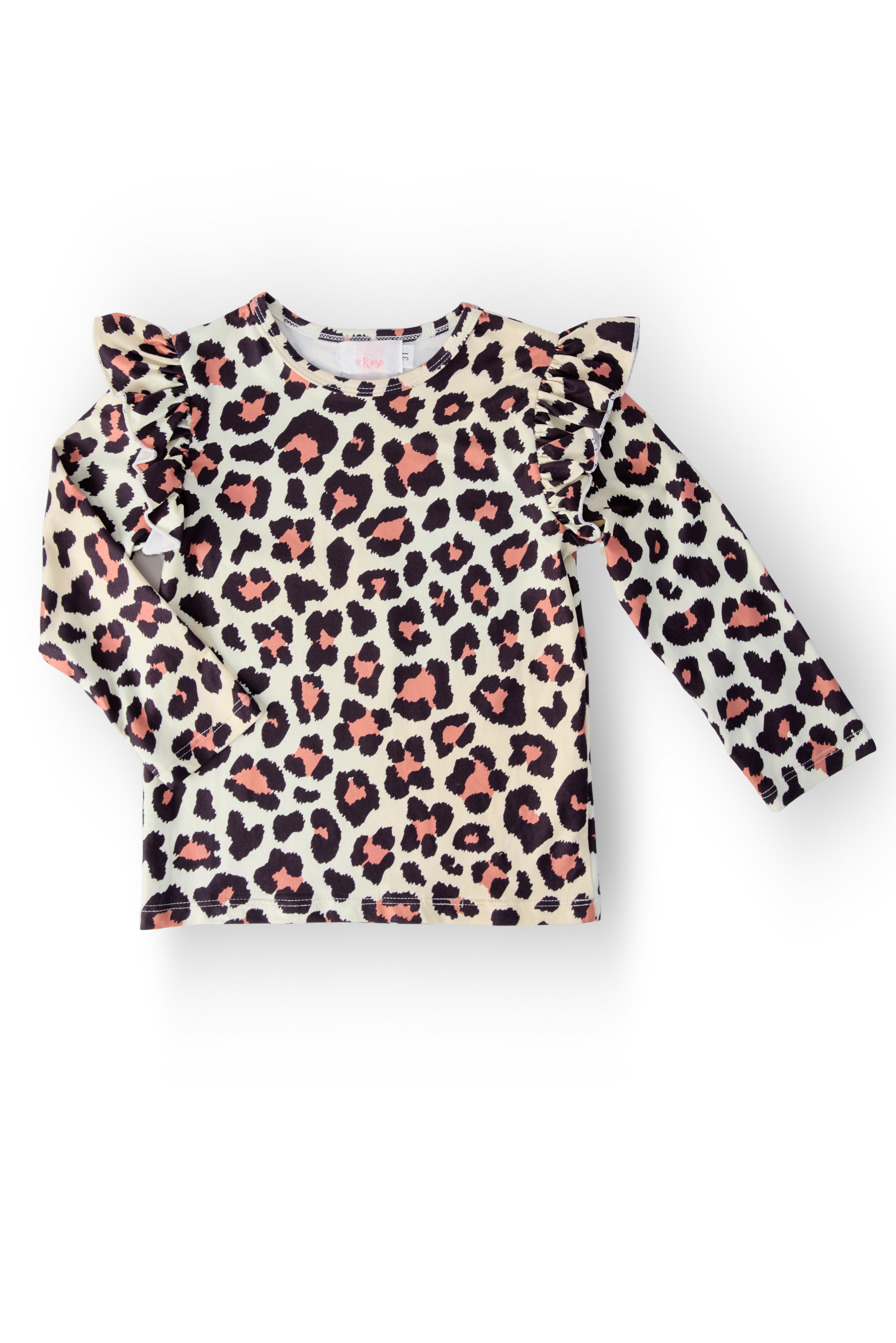 Wild One L/S Ruffle Tee - Aaria Tees Aaria Tees