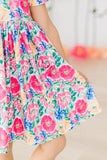 Wildflower Wishes S/S Pocket Twirl Dress - Aaria Tees Aaria Tees