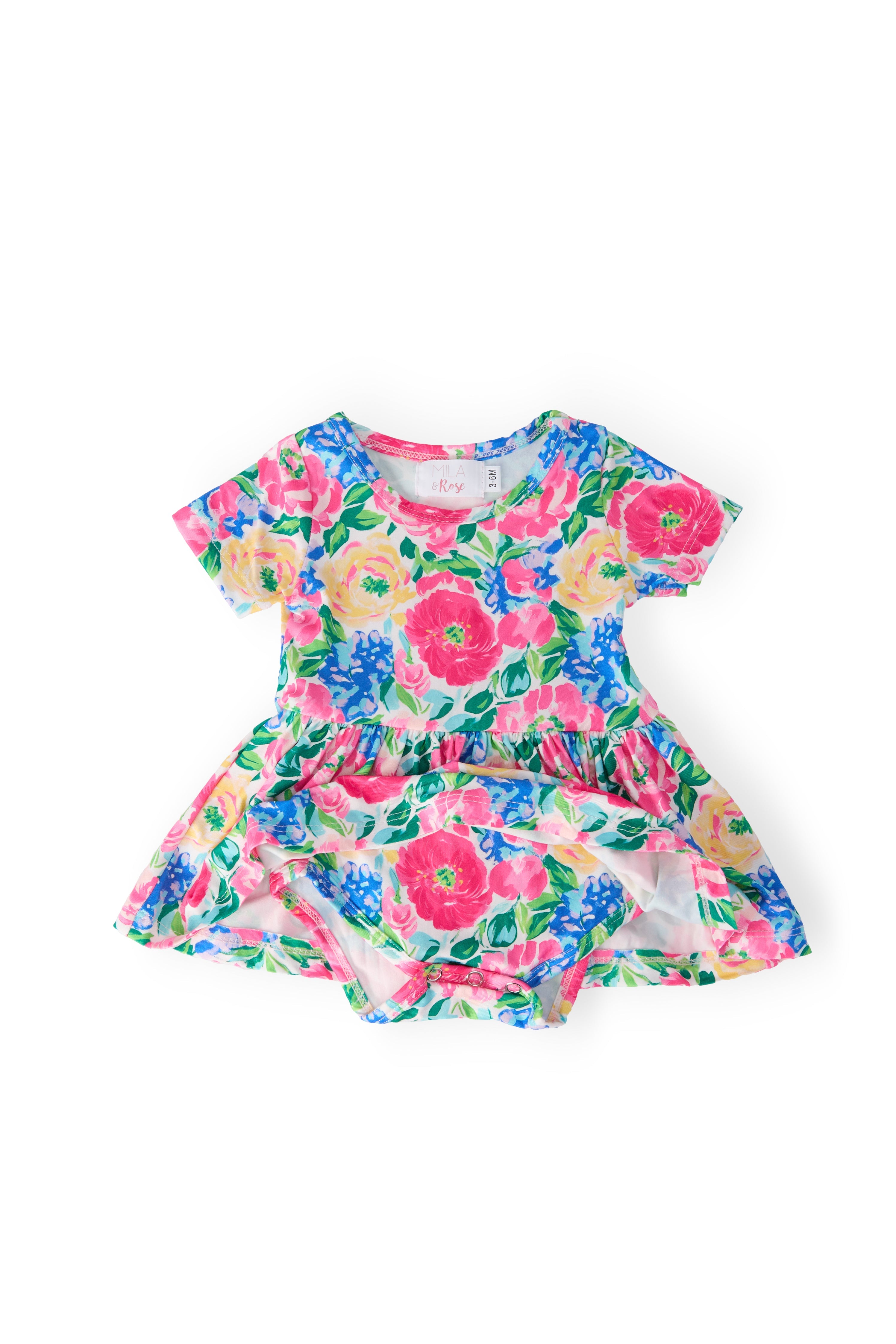 Wildflower Wishes S/S Twirl Bodysuit - Aaria Tees Aaria Tees