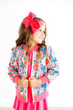 Wildflower Wishes Satin Jacket - Aaria Tees Aaria Tees