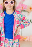 Wildflower Wishes Satin Jacket - Aaria Tees Aaria Tees