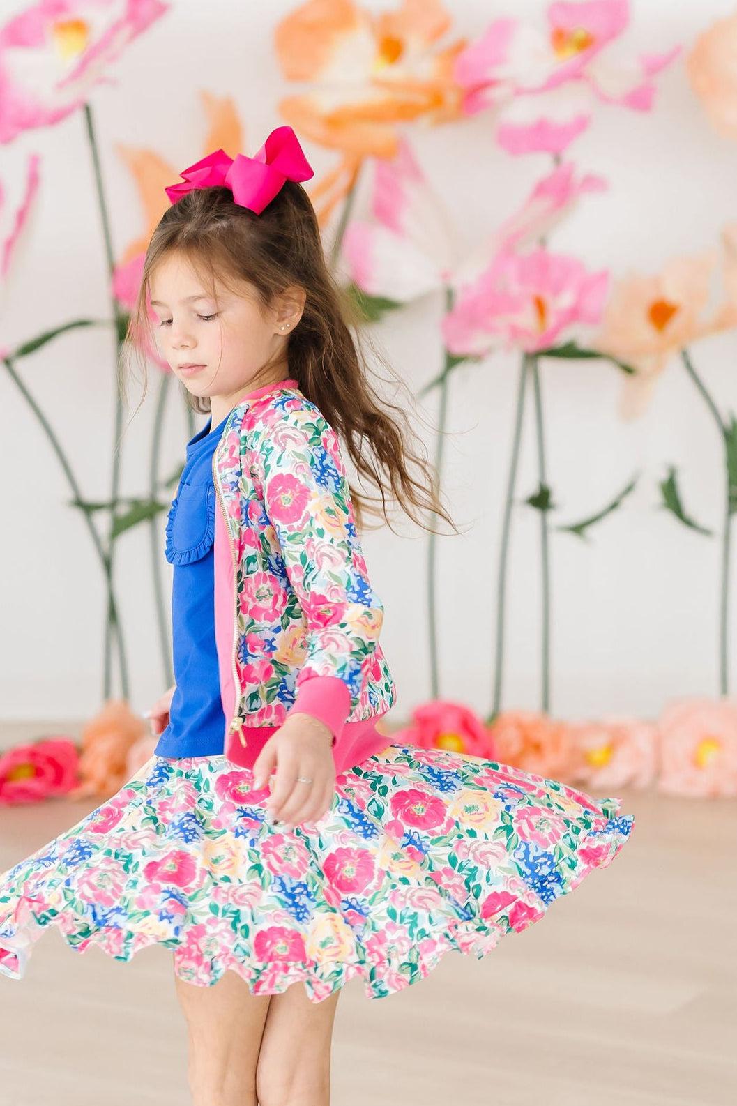 Wildflower Wishes Satin Jacket - Aaria Tees Aaria Tees