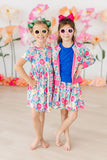 Wildflower Wishes Satin Jacket - Aaria Tees Aaria Tees
