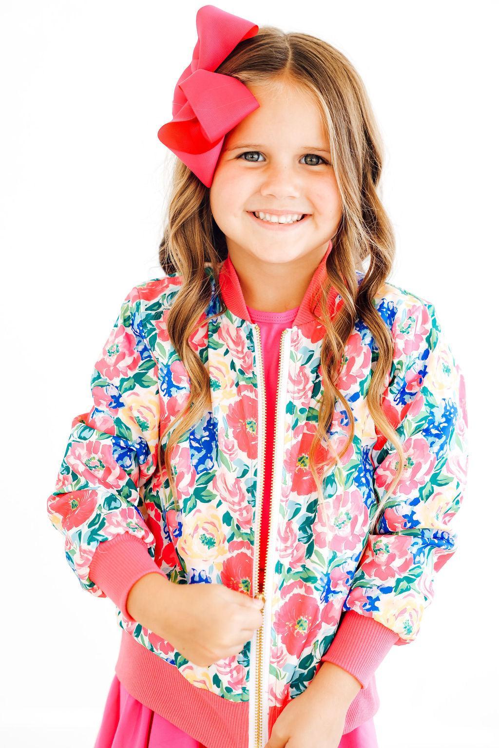 Wildflower Wishes Satin Jacket - Aaria Tees