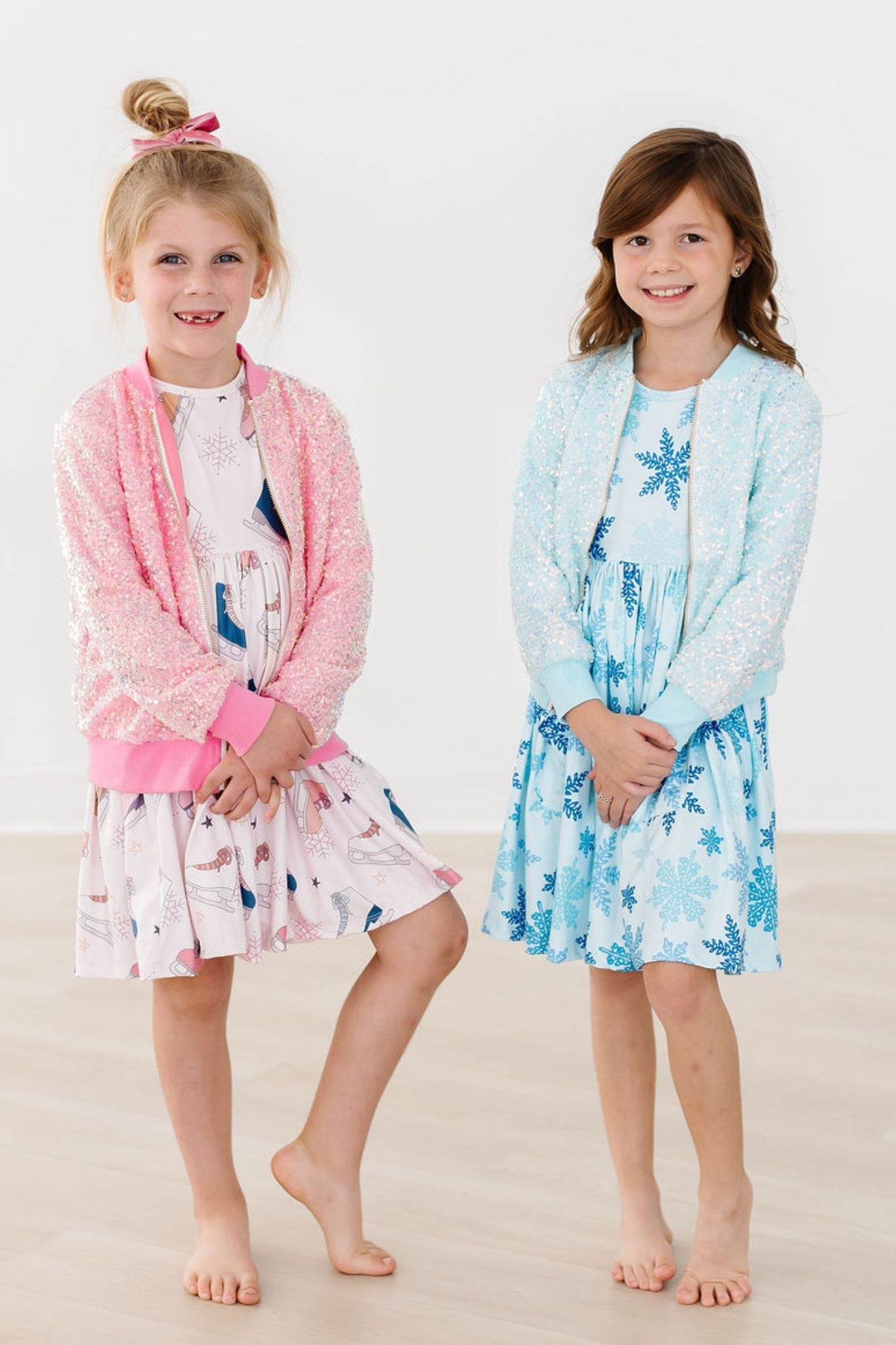 Winter Wonderland L/S Pocket Twirl Dress - Aaria Tees Aaria Tees
