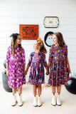 Witches Boo 3/4 Sleeve Pocket Twirl Dress - Aaria Tees Aaria Tees