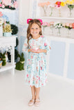 SALE Wonderland 3/4 Sleeve Pocket Twirl Dress - Aaria Tees Aaria Tees