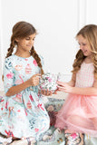 SALE Wonderland 3/4 Sleeve Pocket Twirl Dress - Aaria Tees Aaria Tees