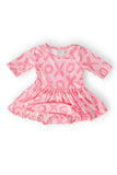 XOXO 3/4 Sleeve Twirl Bodysuit - Aaria Tees Aaria Tees