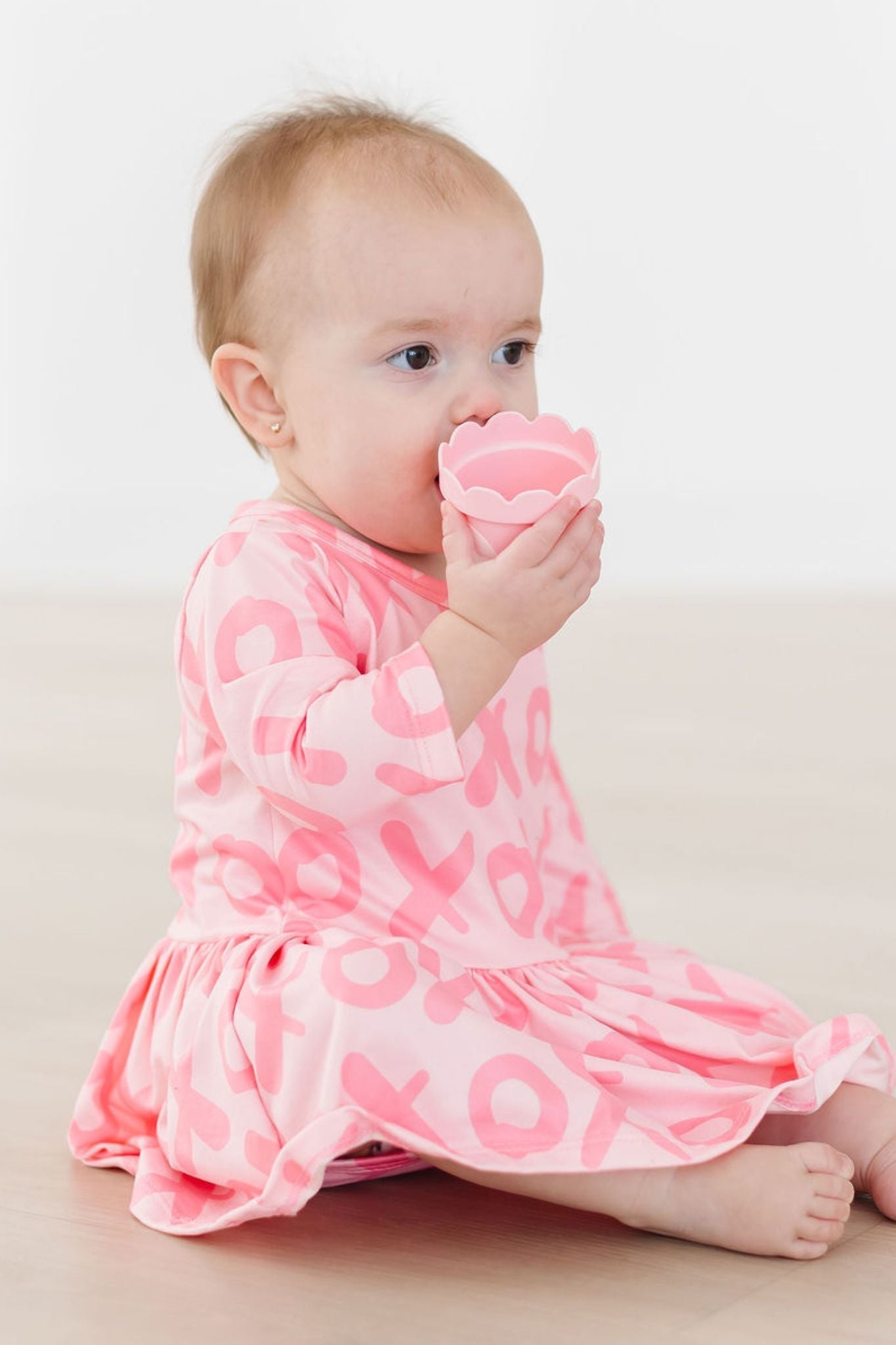 XOXO 3/4 Sleeve Twirl Bodysuit - Aaria Tees Aaria Tees