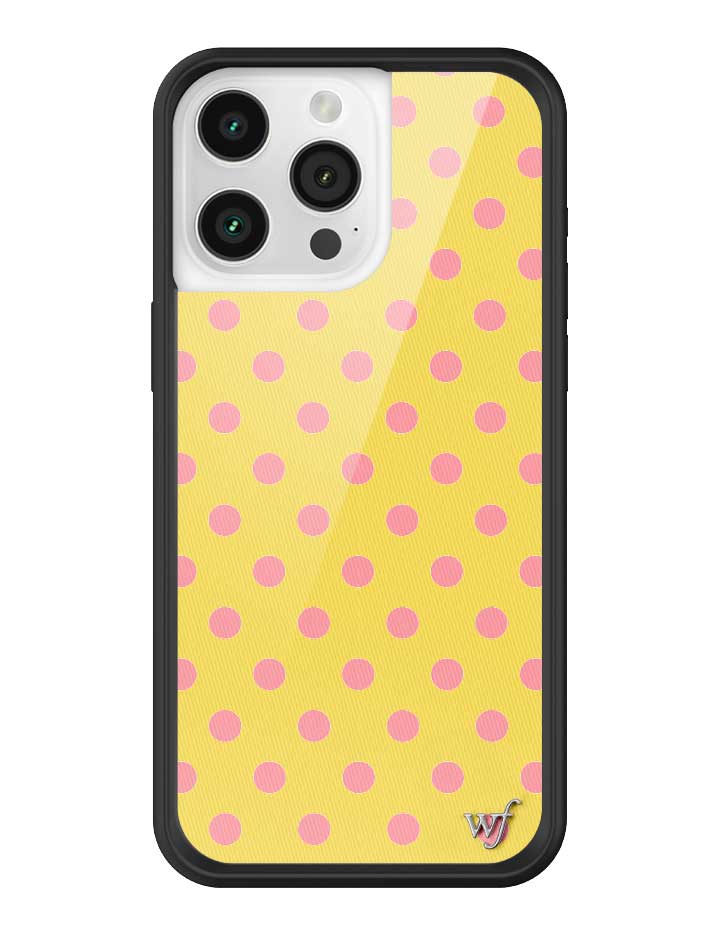 Polka Dot | Yellow and Pink iPhone Case - Aaria Tees Aaria Tees