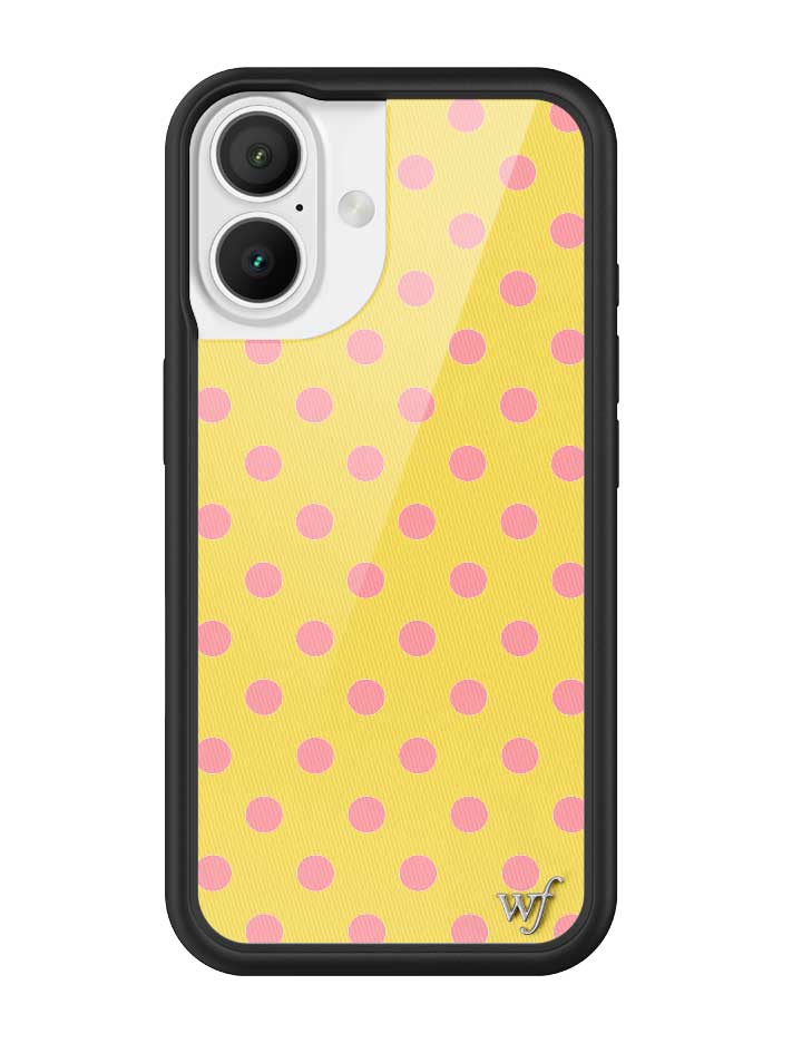 Polka Dot | Yellow and Pink iPhone Case - Aaria Tees Aaria Tees